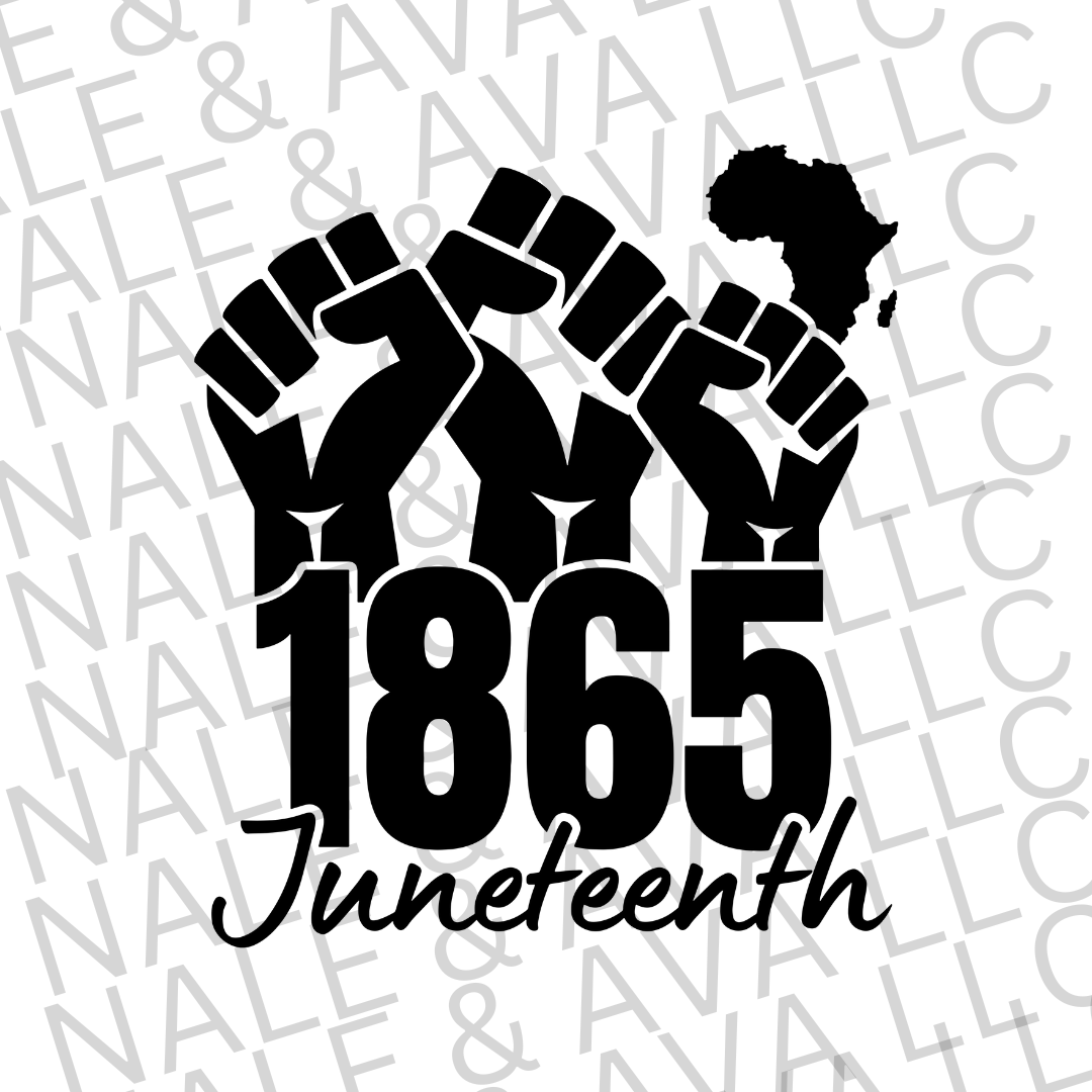 1865 Juneteenth Screen Print Transfer front side