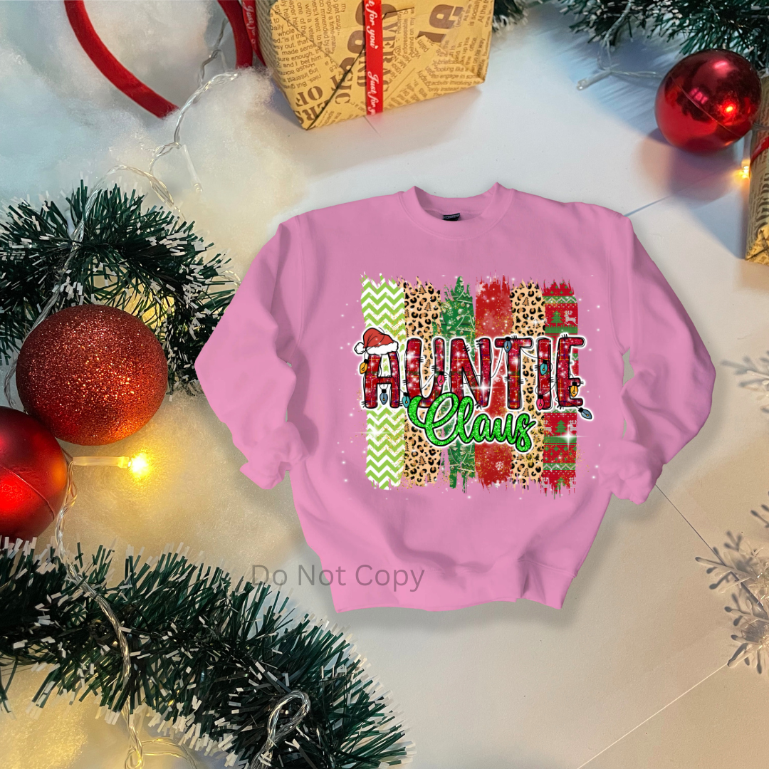 Family Claus DTF Transfer ONLY - This is NOT a T Shirt