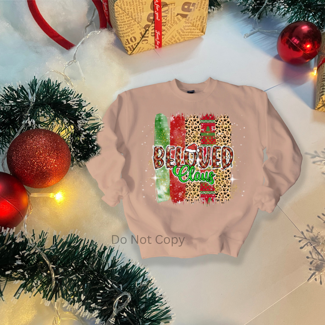 Family Claus DTF Transfer ONLY - This is NOT a T Shirt