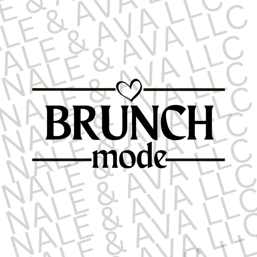 Brunch Mode Screen Print Transfer front side