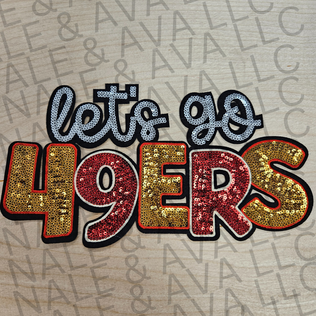 Football Sequin Patch