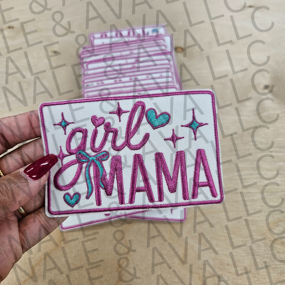 Girl Mama Hat Patch (3 Patches)