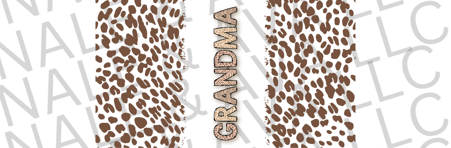 Grandma Leopard UVDTF Wrap