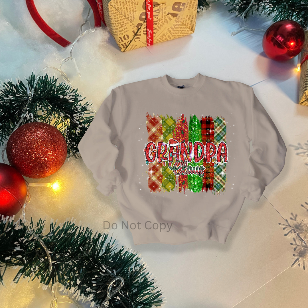 Family Claus DTF Transfer ONLY - This is NOT a T Shirt