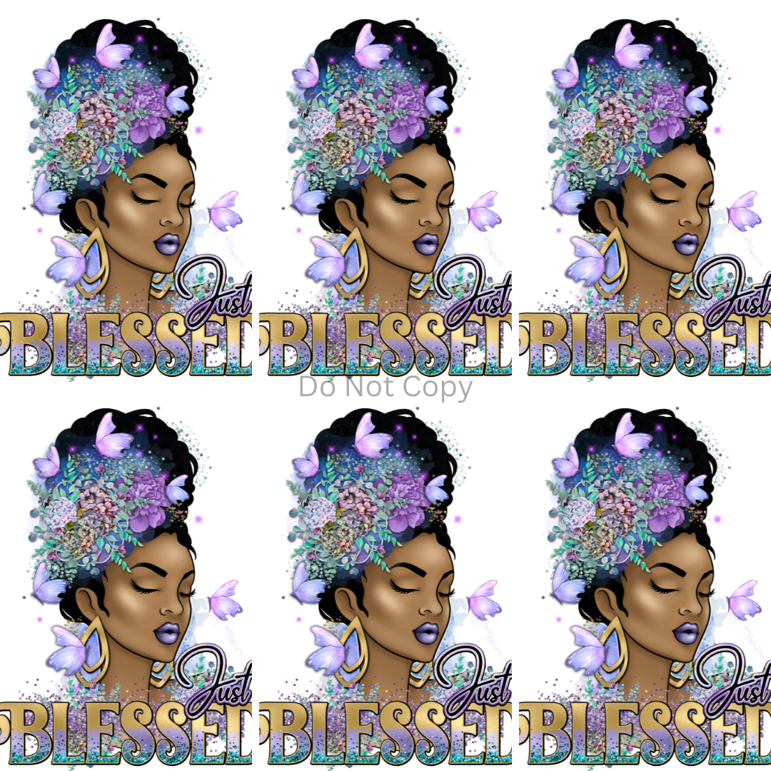 Just Blessed Pocket Sublimation Transfer