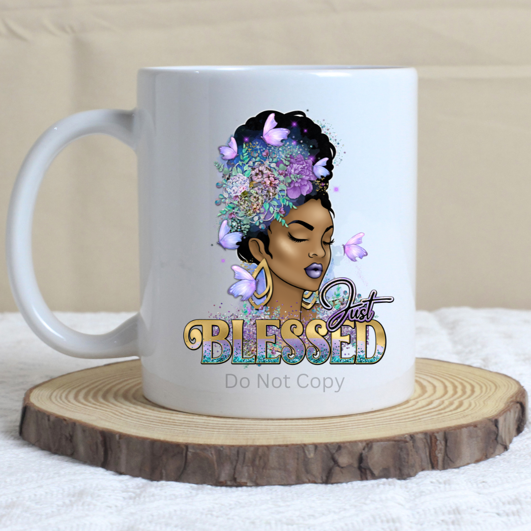 Just Blessed UVDTF Decal