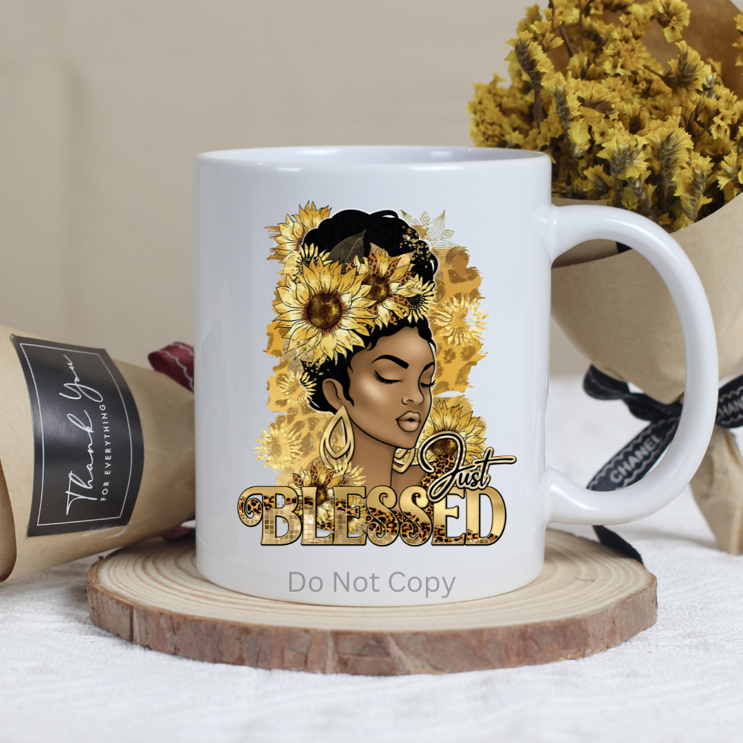 Just Blessed UVDTF Decal