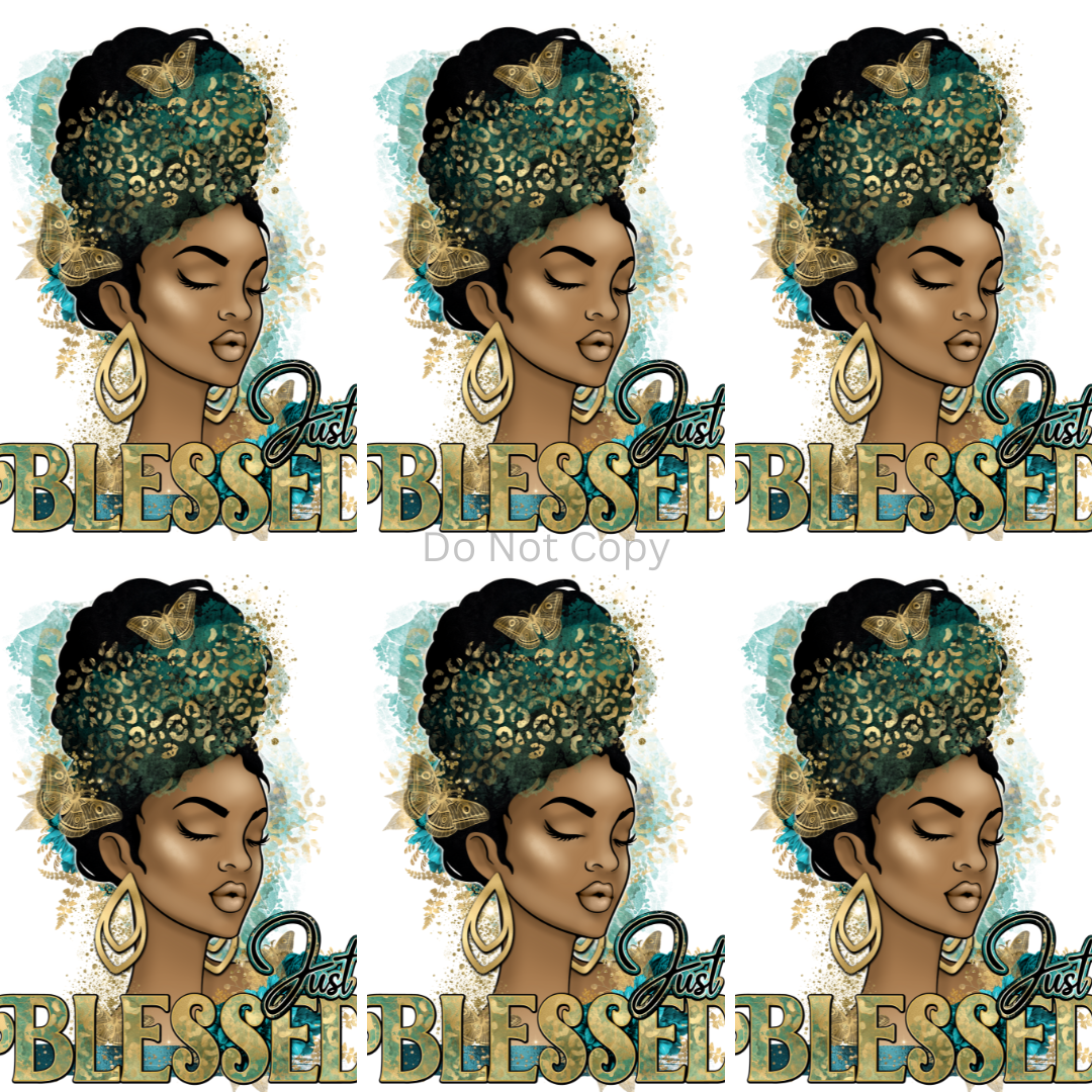 Just Blessed Pocket Sublimation Transfer
