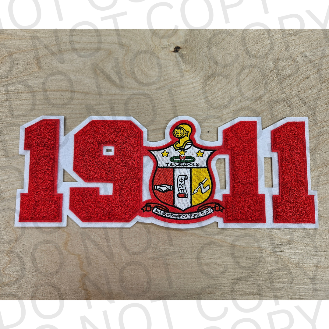 Greek Chenille Patch