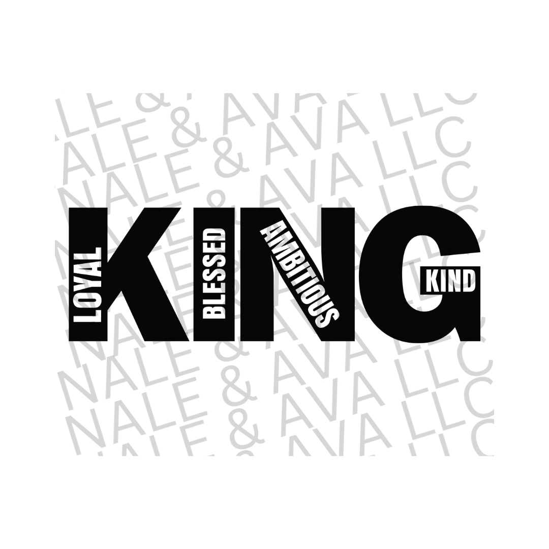 King Screen Print front side