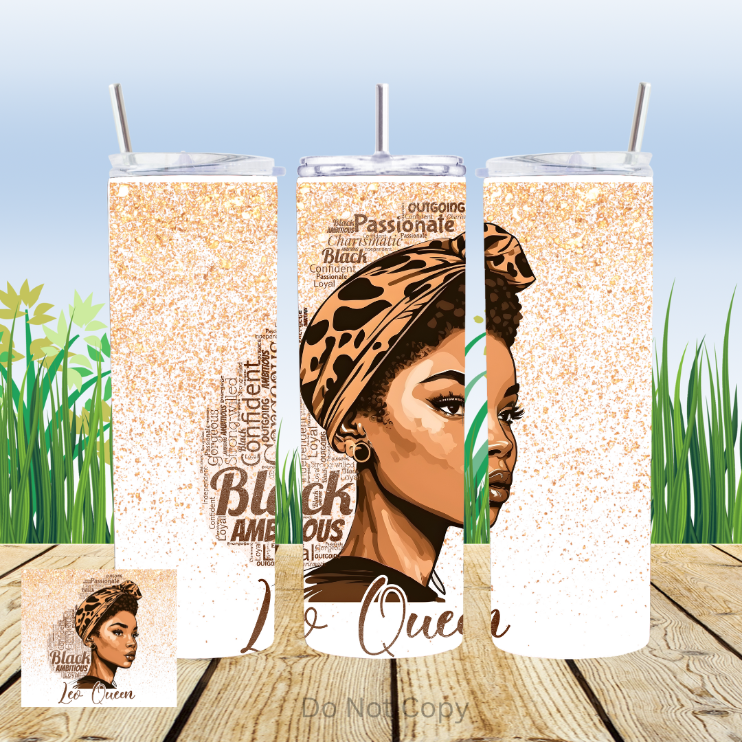 Zodiac Queen 20oz Tumbler Sublimation Transfer ONLY - This is NOT a Tumbler