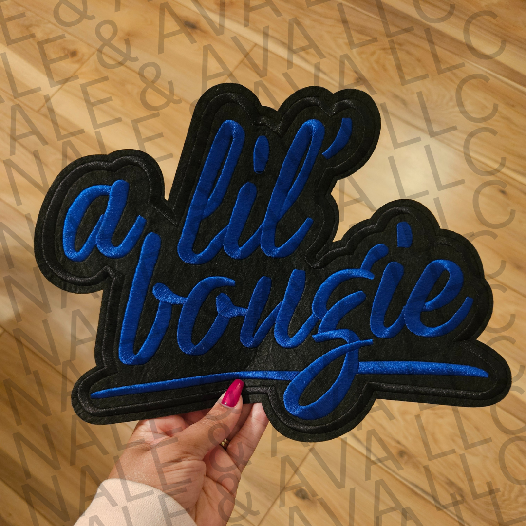 Lil Bougie Embroidered Patch front side