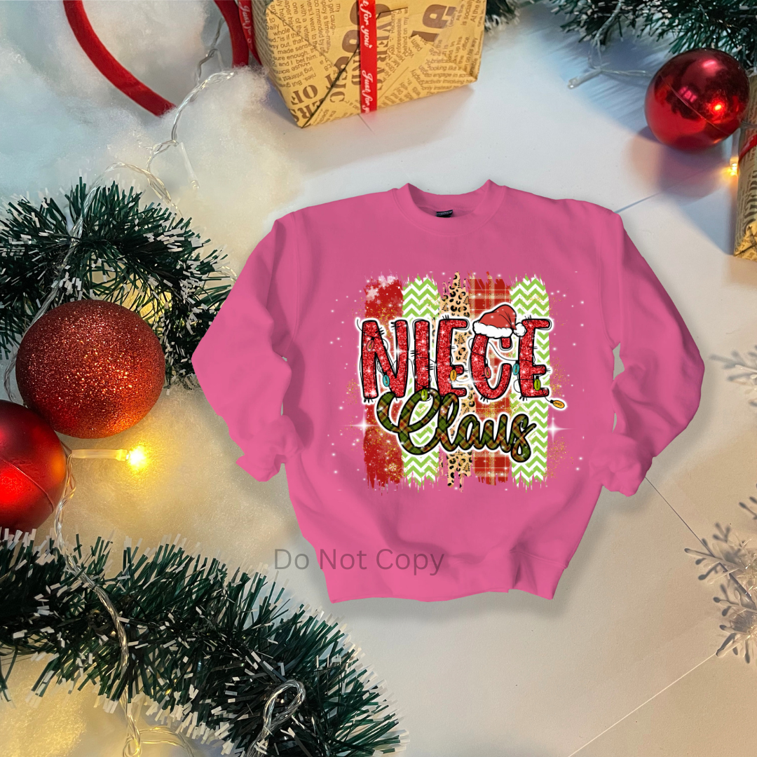Family Claus DTF Transfer ONLY - This is NOT a T Shirt