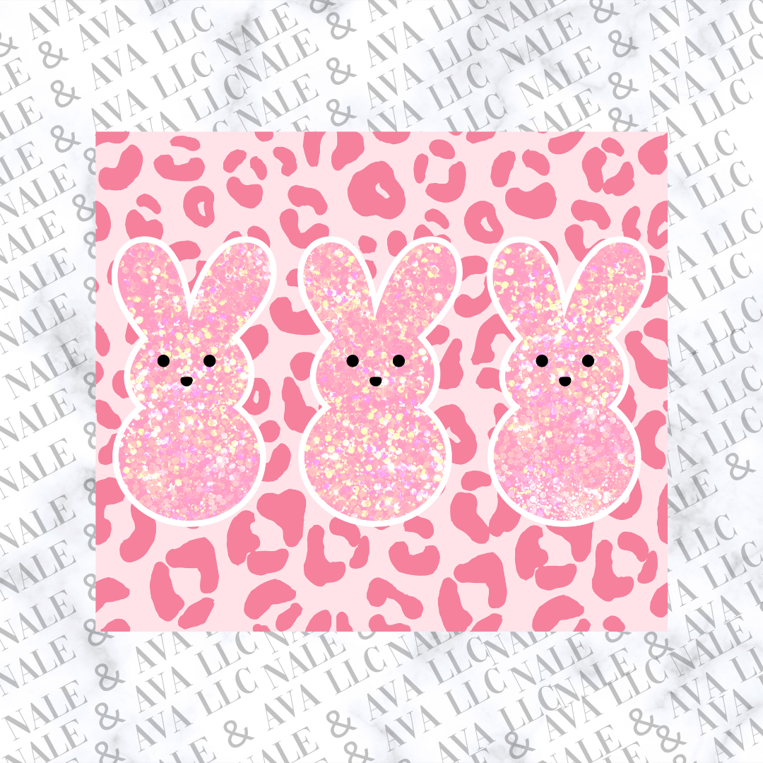Peeps with Leopard Sublimation Transfer Front Side