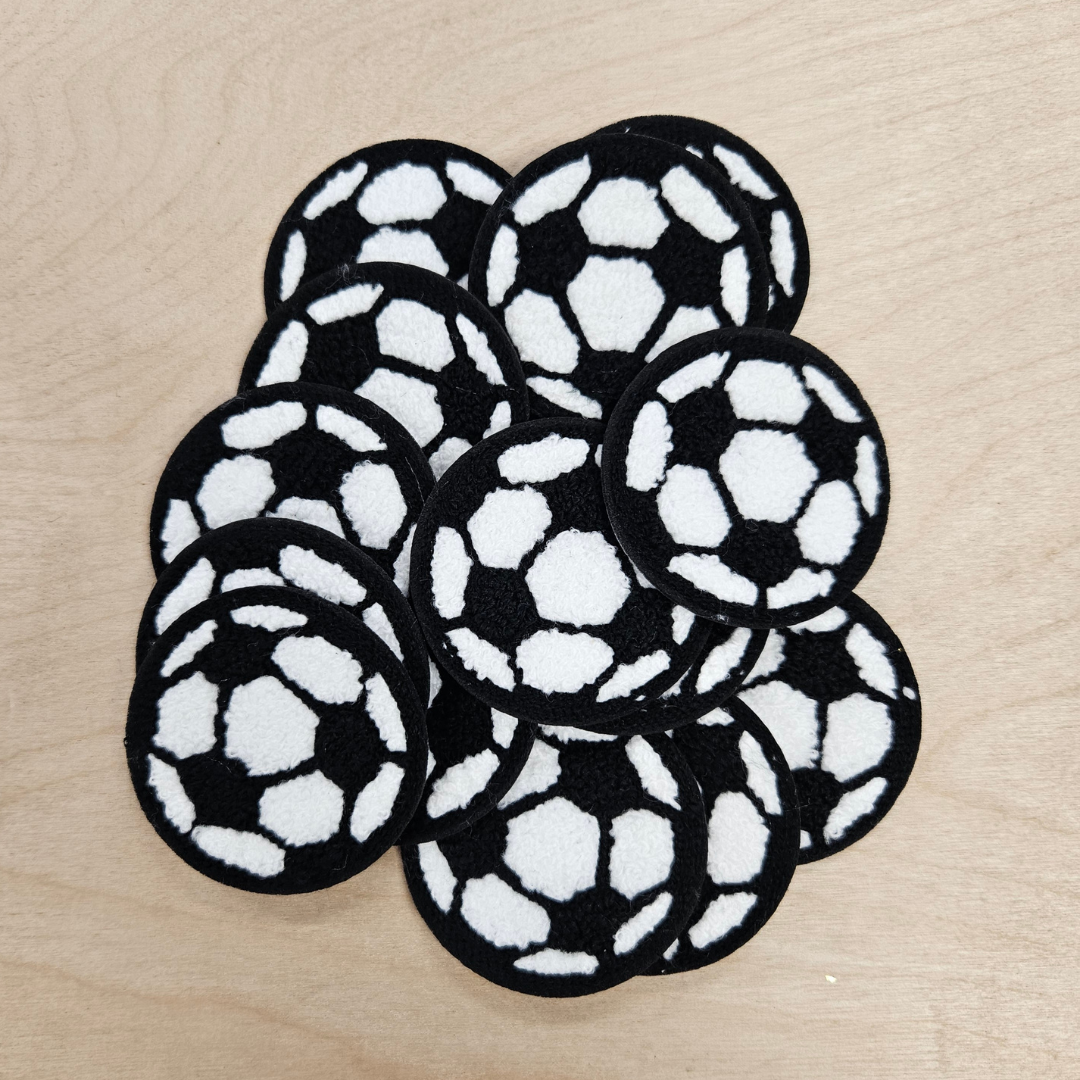 Soccer Chenille Hat Patch (1 Patch)