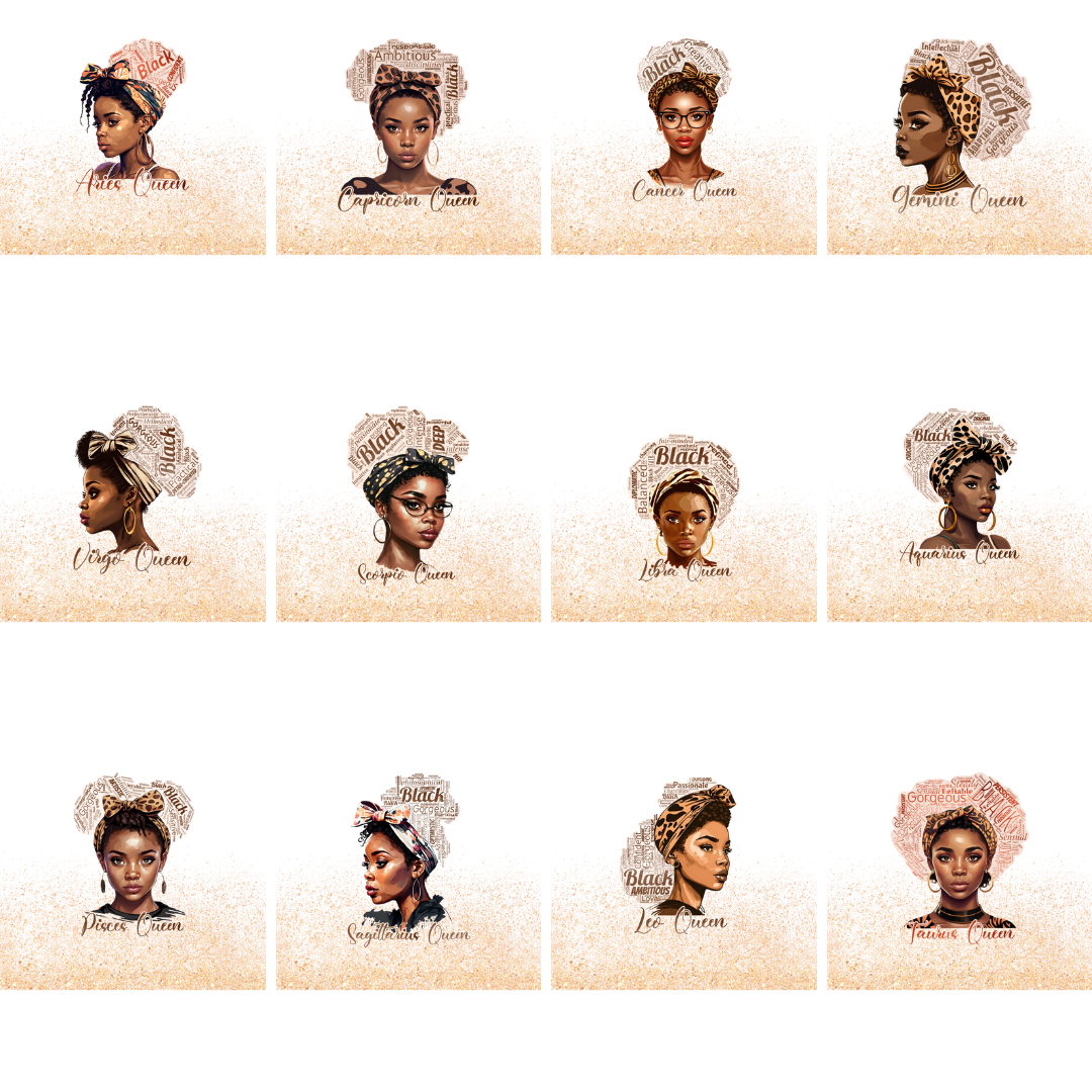 Zodiac Queen UVDTF Print front side