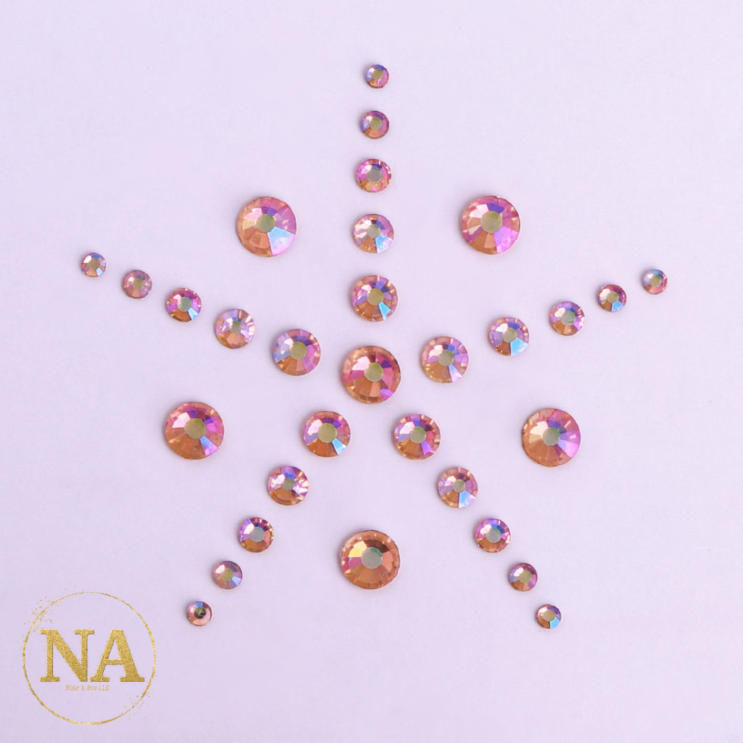 Champagne Rhinestone Micro Champagne AB Rhinestone Scoops – Nale Ava LLC