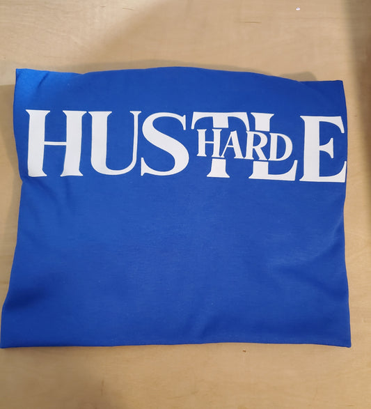 Hustle Hard White Only Screen Print Transfer