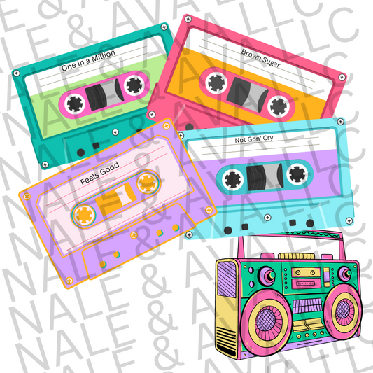 90s Cassette PNG File