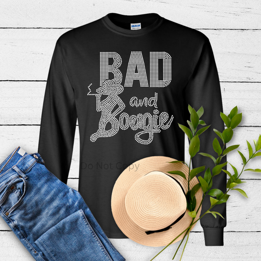 Bad & Bougie Rhinestone Print front side
