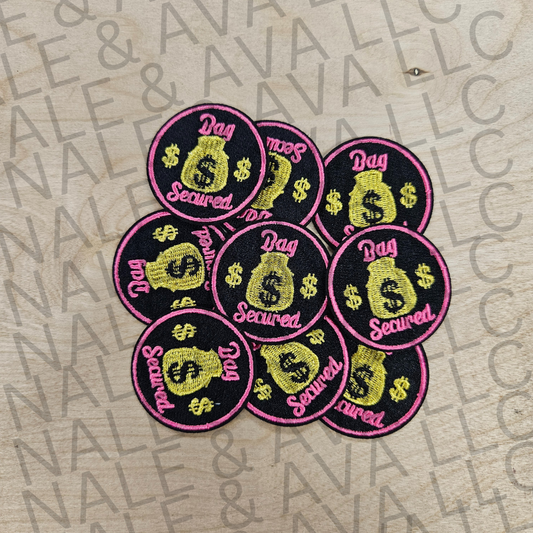 Bag Secured Hat Patch front side