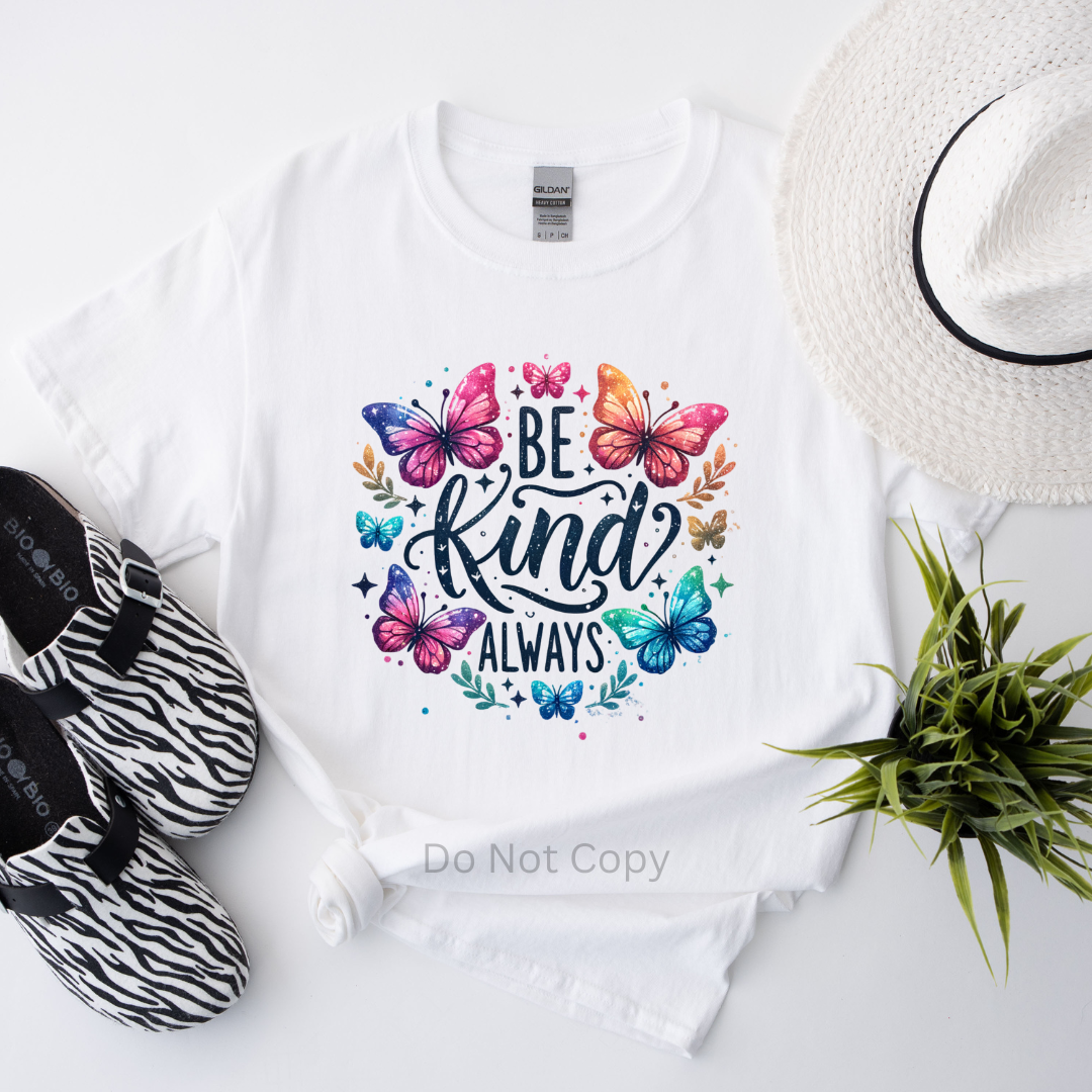 Always Transferring Be Kind Always DTF Transfer | Trendy Inspirational Heat Transfer for ...