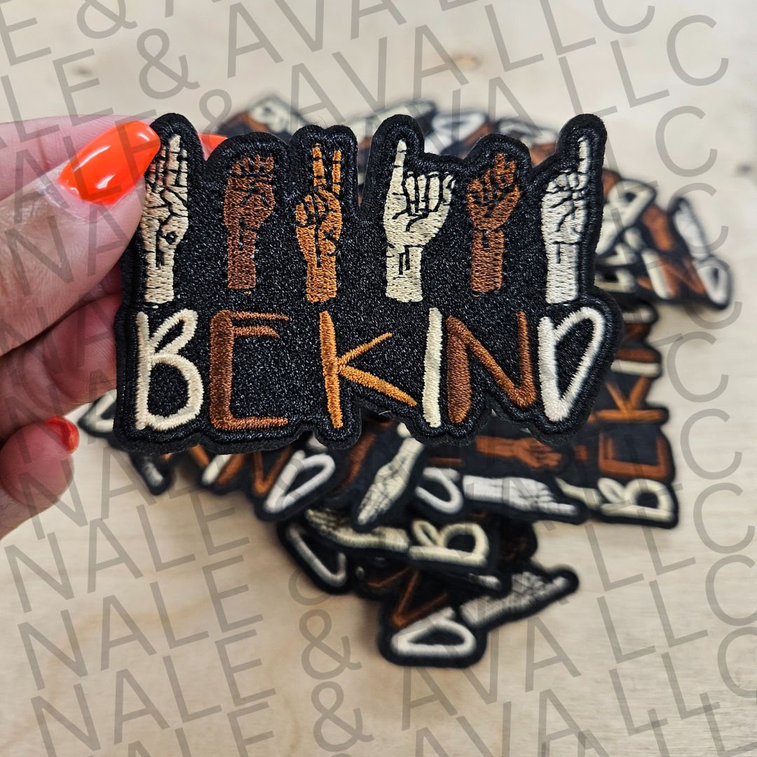 Be Kind Hat Patch front side