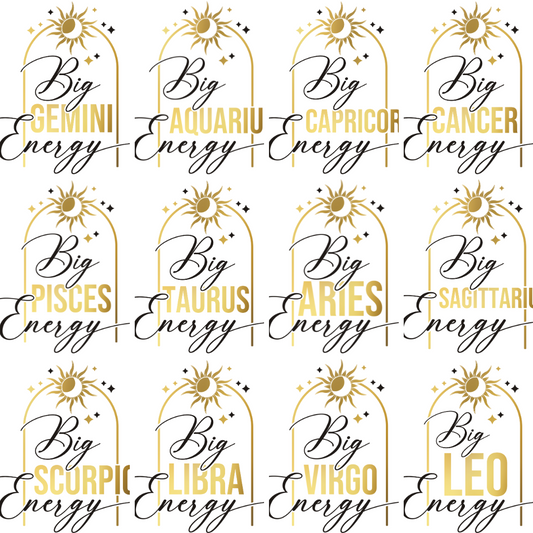 Big Zodiac Energy Transfer Set front side