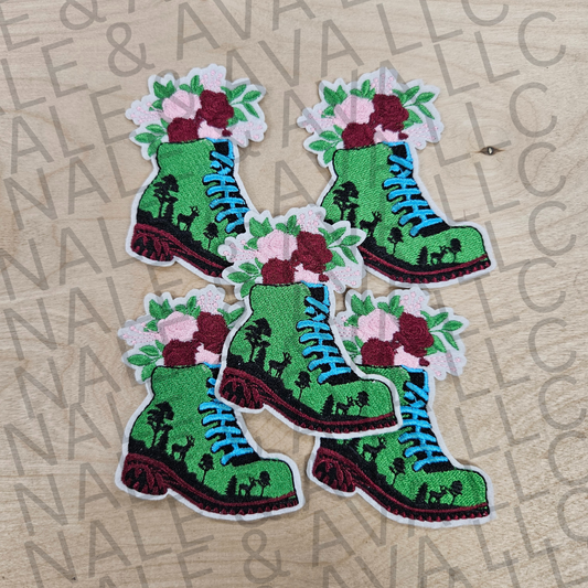 Boots & Desert Hat Patch front side