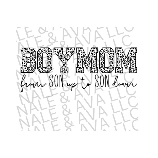 Boy Mom Screen Print Transfer