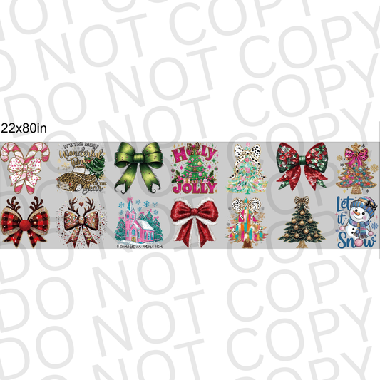 Collection of Christmas-themed designs on a white background with 'DO NOT COPY' text.