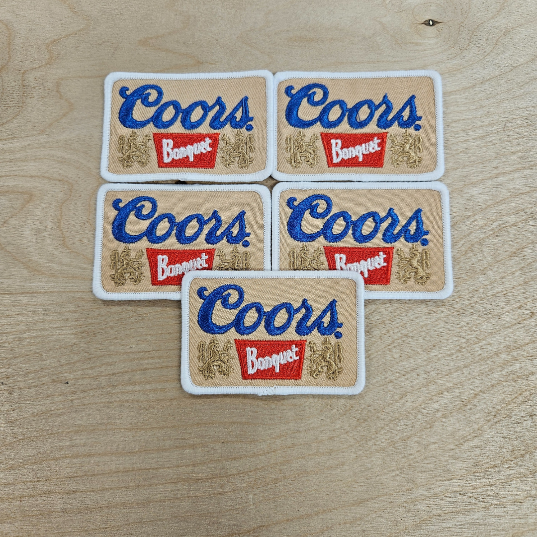 Coors Banquet Blue Hat Patch