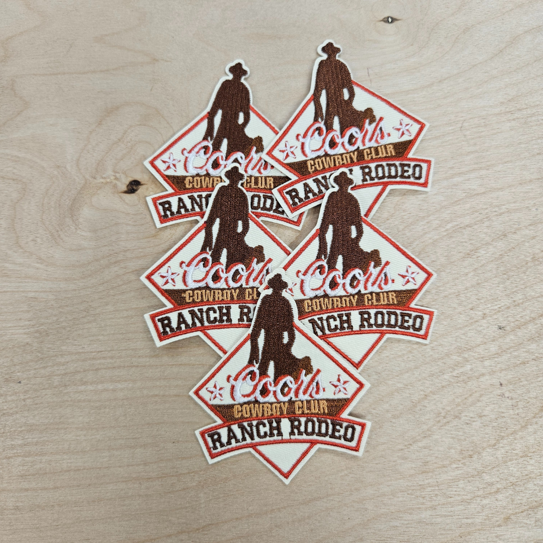 Colt Rodeo Patch Coors Ranch Rodeo Hat Patch | Western Hat Patch for Custom Apparel ...