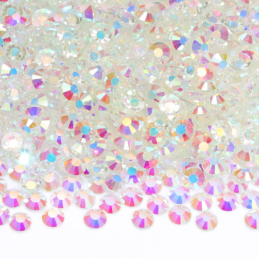 Crystal AB Unfoiled Hot Fix Rhinestone