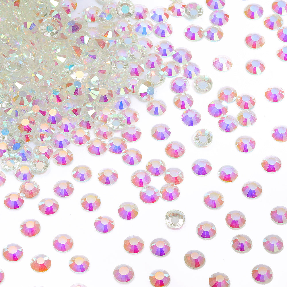 Crystal AB Unfoiled Hot Fix Rhinestone