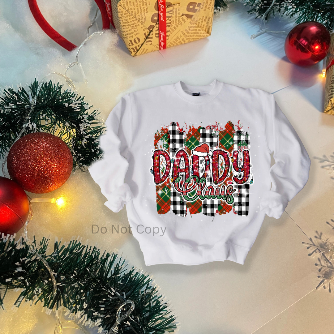 Family Claus DTF Transfer ONLY - This is NOT a T Shirt