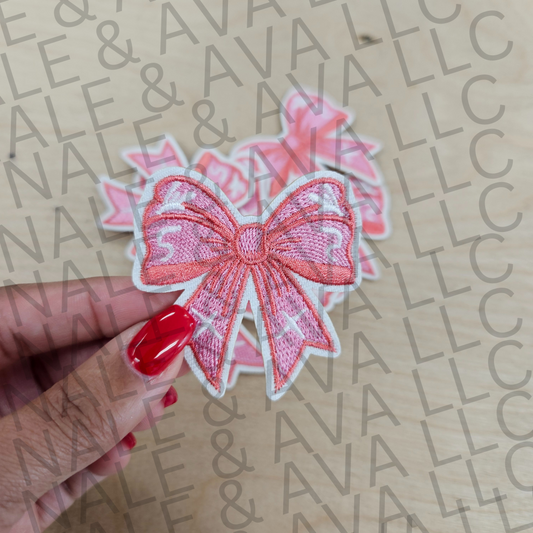 Dainty Bow Hat Patch front side