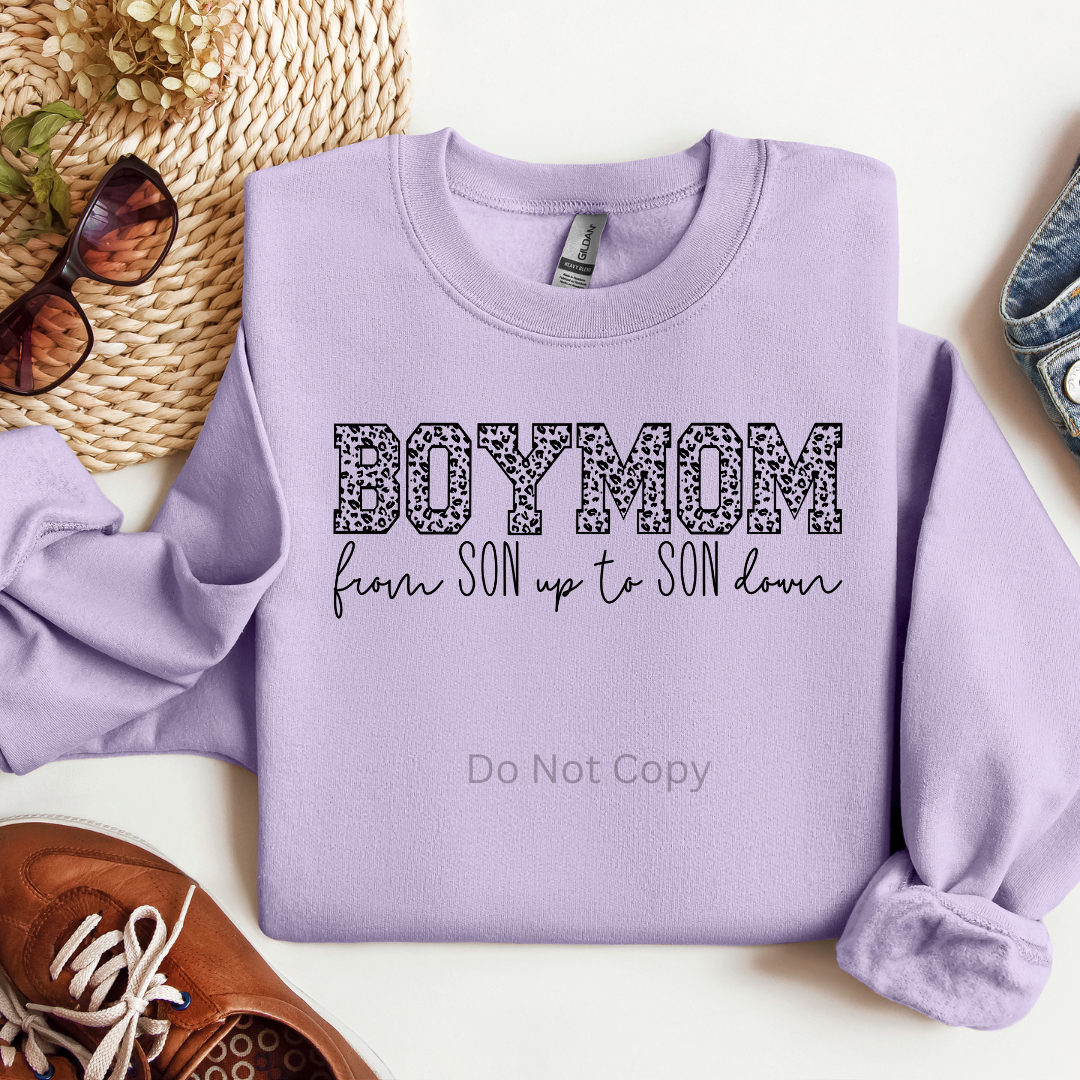 Boy Mom Screen Print front side