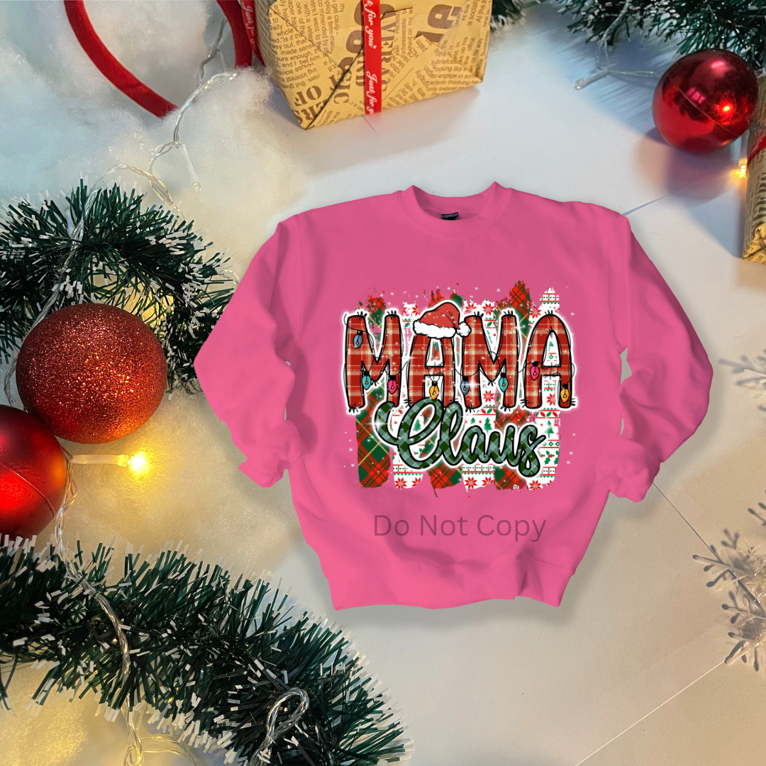 Family Claus DTF Transfer ONLY - This is NOT a T Shirt
