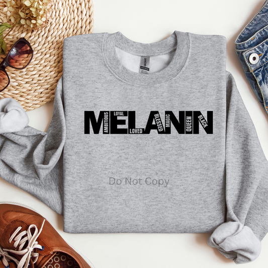 Melanin Screen Print Transfer ONLY- This is NOT a T-Shirt