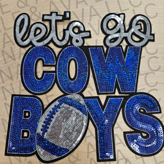 Football Sequin Patch