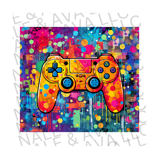 Gamer Tumbler Sublimation Print front side