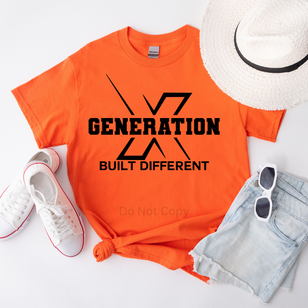 Generation X Screen Print Transfer on a tshirt