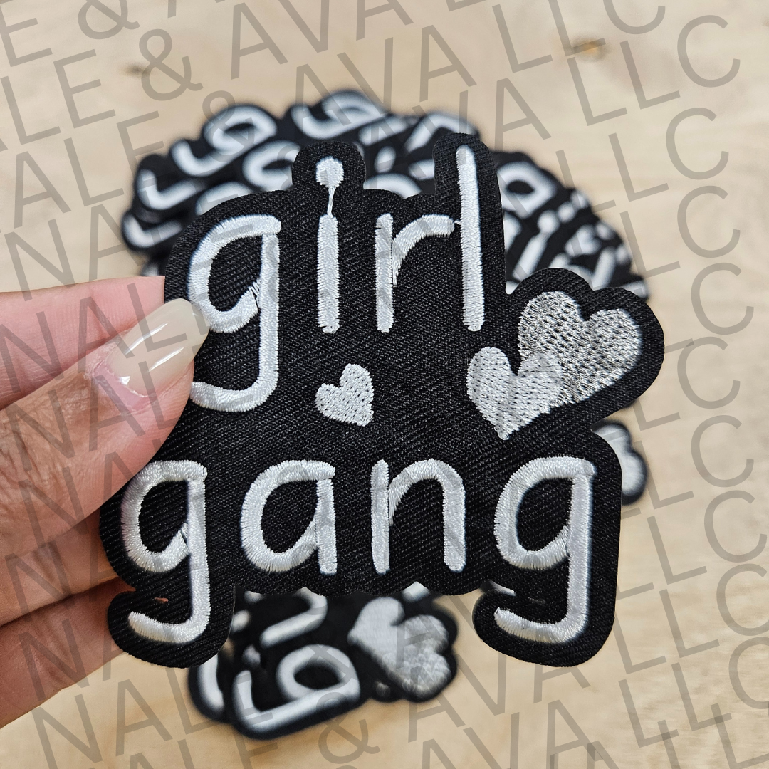 Girl Gang Hat Patch front side