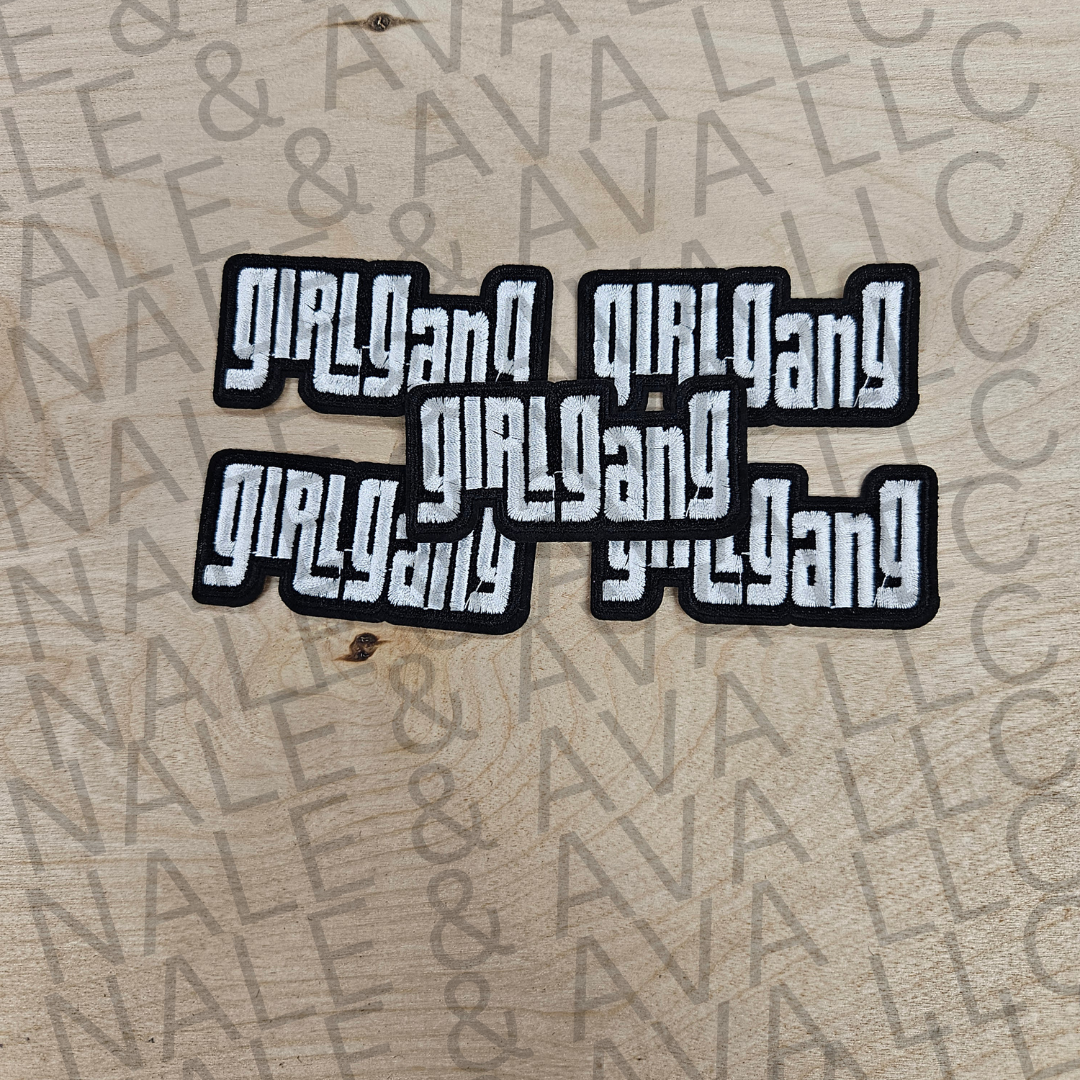 Girl Gang Hat Patch front side