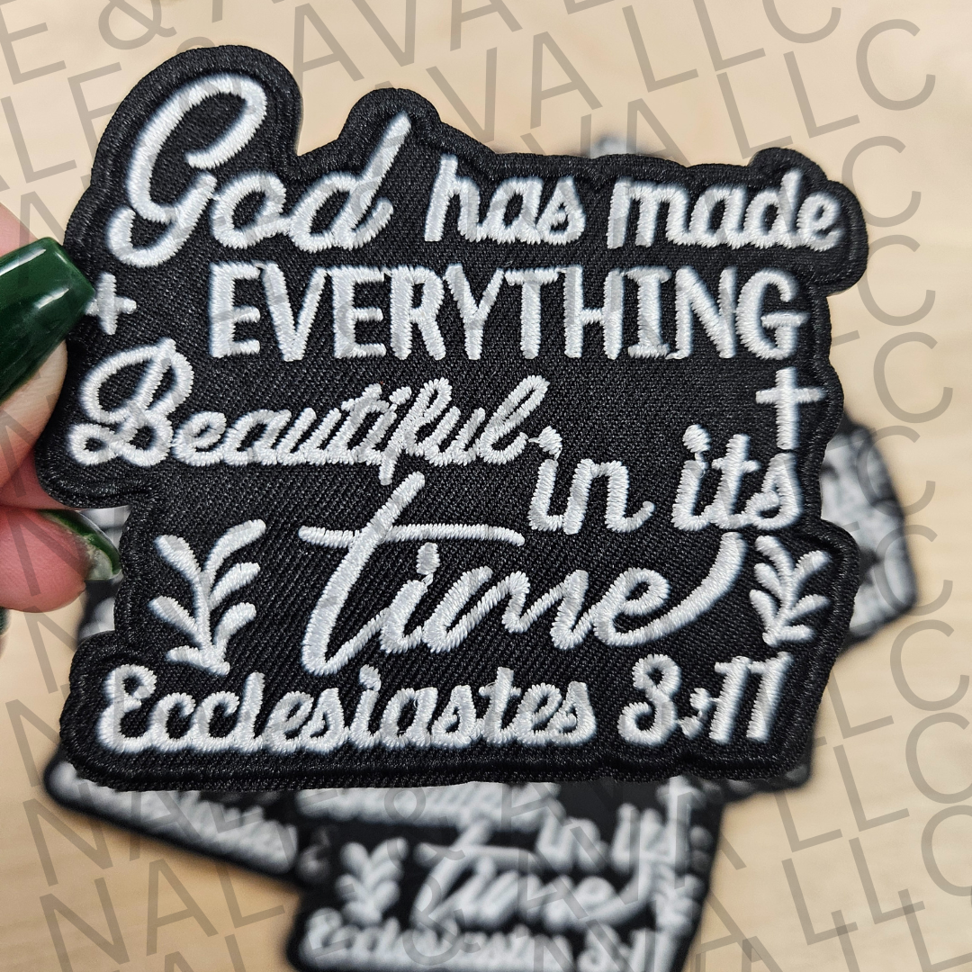 God Has Made Everything Beautiful Hat Patch front side