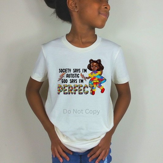 God Says I'm Perfect DTF Transfer