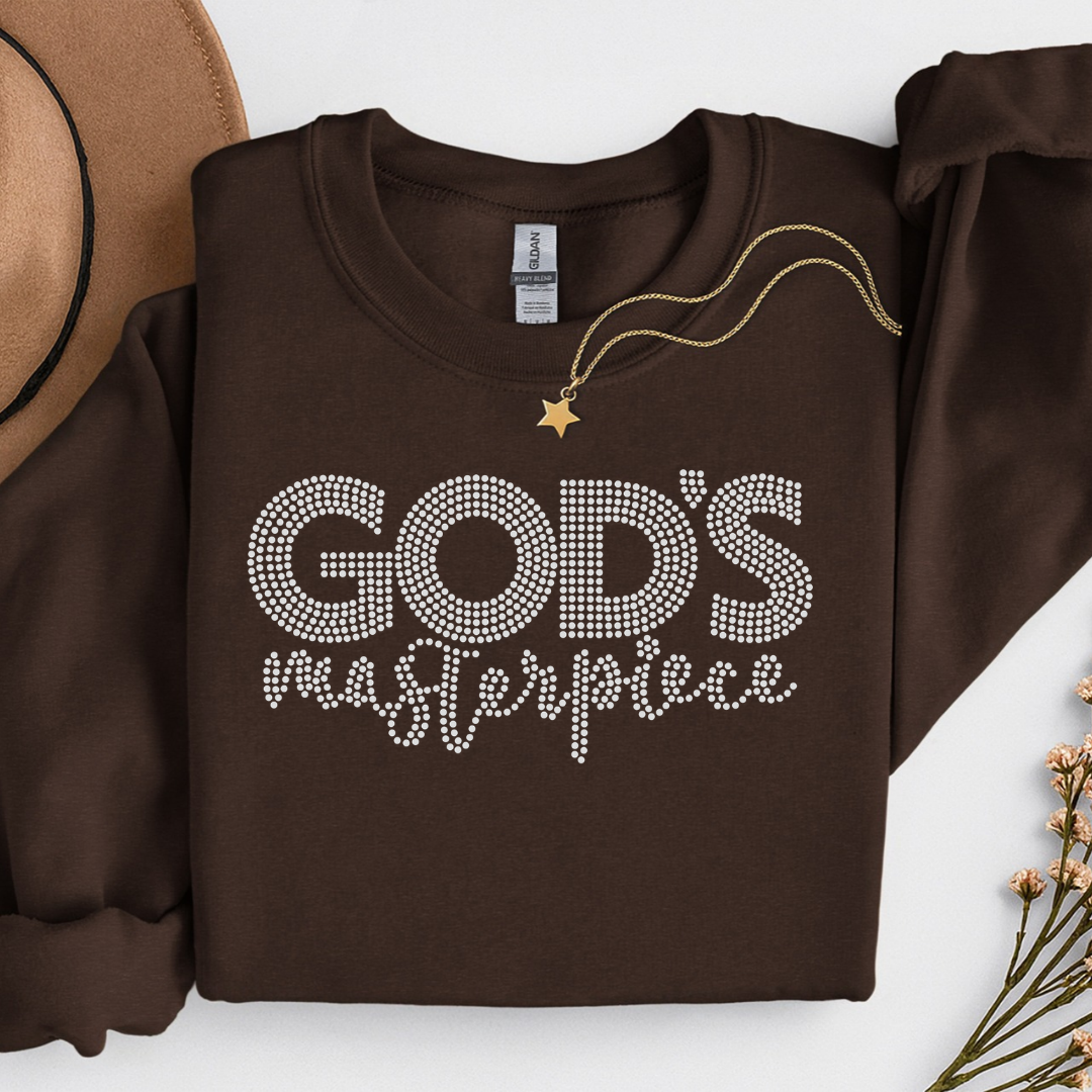 God's Masterpiece Spangle Design on a shirt