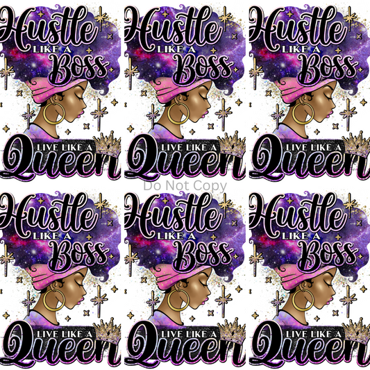Hustle Like A Boss Pocket Sublimation Transfer