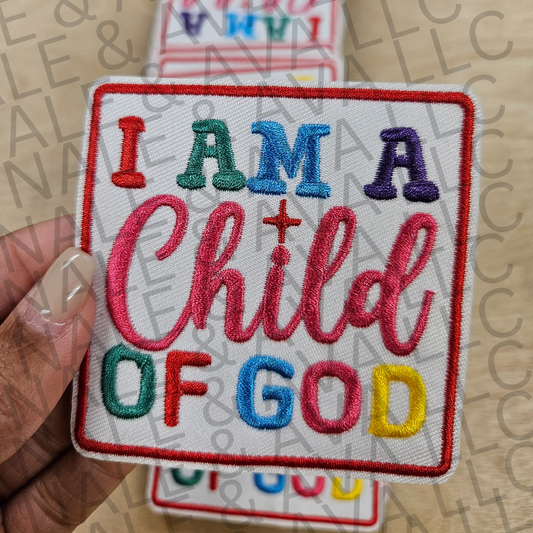 I Am A Child of God Hat Patch front side